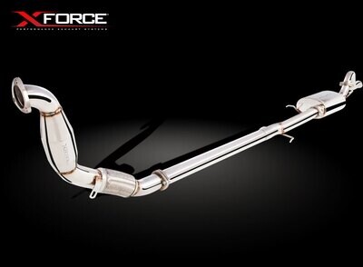 XForce 3in Turbo-Back Exhaust w/Cat, Non-Polished Stainless (Triton ML-MN 06-15)
