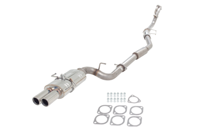 XFORCE - 3in Turbo-Back Exhaust - Non-Polished Stainless (200SX S14 94-98)