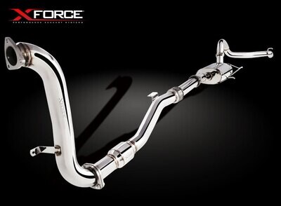 XForce E4-NY61-TBS 3in Turbo-Back Exhaust, Non-Polished Stainless (Patrol GU 00-16)