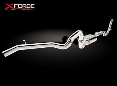 XForce 3in Turbo-Back Exhaust w/Cat, Non- Polished Stainless (Patrol Y61 00-16)