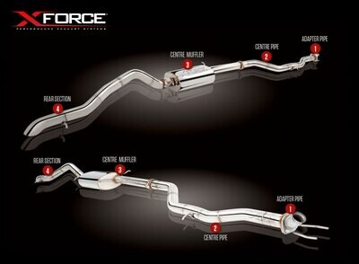XForce 3in Cat-Back Exhaust - Stainless Steel (Amarok 2WD 11-15)