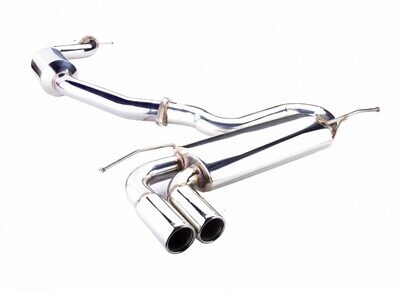 XForce 3in Cat-Back Exhaust w/Twin 3in Tips - Stainless Steel (Golf GTI Mk5 05-09)