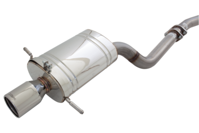 XForce 3in Turbo-Back Exhaust w/ 1.5in Tip + Oval Rear Muffler (Forester 97-08)