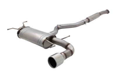 XForce 3in Cat-Back Exhaust Single Tip - Non-Polished Stainless (WRX Hatch 07-11)