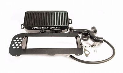 PROCESS WEST -  Top Mount Intercooler Kit (suits Subaru 04-07 Forester XT) - Black