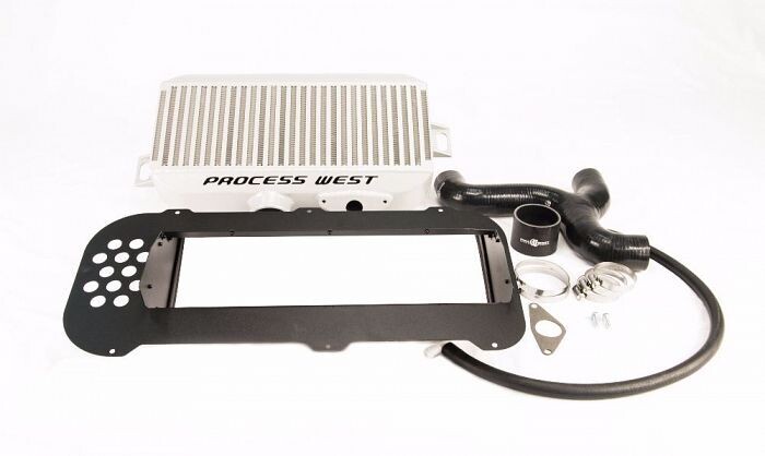 PROCESS WEST -  Top Mount Intercooler Kit (suits Subaru 04-07 Forester XT) - Silver