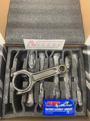 NITTO V2 FORD BARRA I-BEAM CONRODS WITH CHE BUSHES 