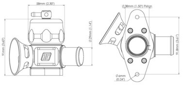 TURBOSMART Dual Port BOV (Subaru/Mazda3 MPS/CX7) Black