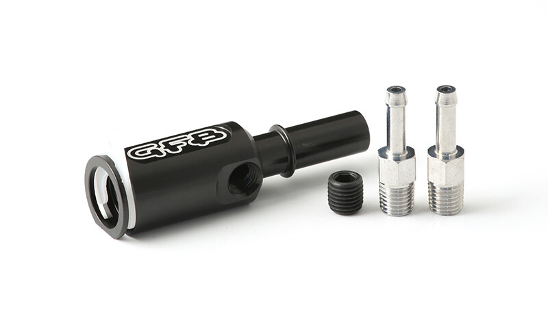 GFB THE GFB VW BOOST GAUGE TAP PROVIDES A NEAT &amp; EASY MANIFOLD PRESSURE REFERENCE PORT FOR 1.2/ 1.4 TSI/FSI ENGINES.