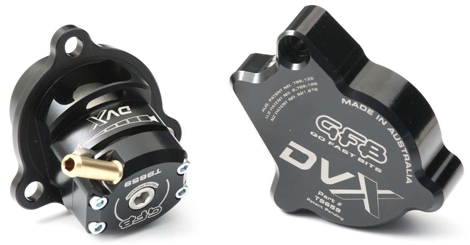GFB - T9659 DVX DIVERTER VALVE: PERFORMANCE WITH VOLUME CONTROL suits VW MK7 Golf R and Audi 8V S3