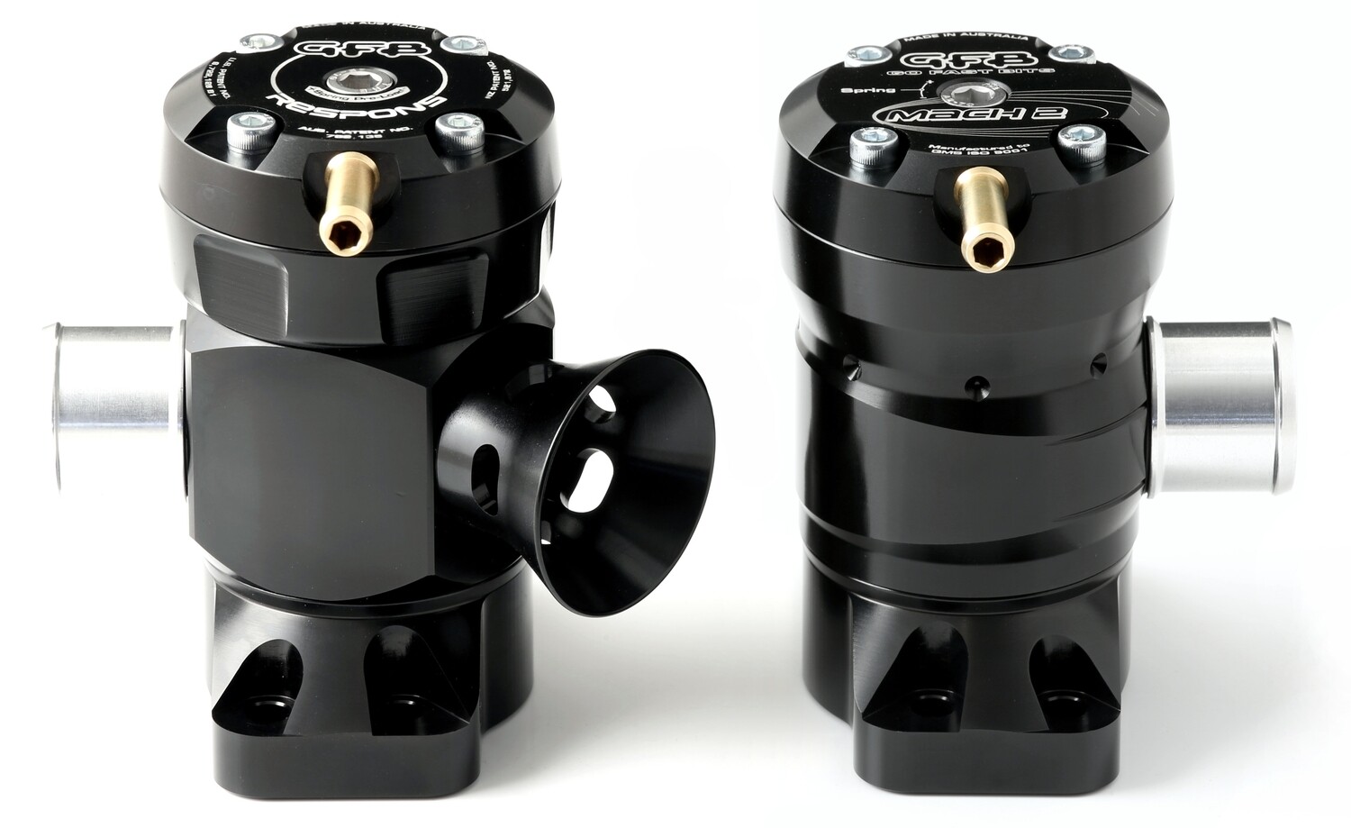 GFB Respons TMS – Respons TMS – KIT INCLUDES 1x RESPONS TMS &amp; 1x MACH 2 Blow off valve or BOV with GFB TMS advantage. Patented adjustable venting bias system diverter valve