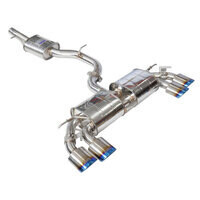 INVIDIA - R400 Valved Turbo Back Exhaust with Oval Ti Tips (Golf R 13-17)