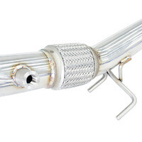 INVIDIA - Q300 Valved Turbo Back Exhaust with Oval Ti Rolled Tips (Golf R 13-17)