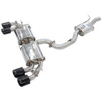 INVIDIA - R400 Signature Edition Valved Turbo Back Exhaust with Oval Black Tips (Golf R 13-17)