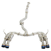 INVIDIA - R400S Cat Back Exhaust with Ti Straight Cut Tips (WRX/STI 11-21)