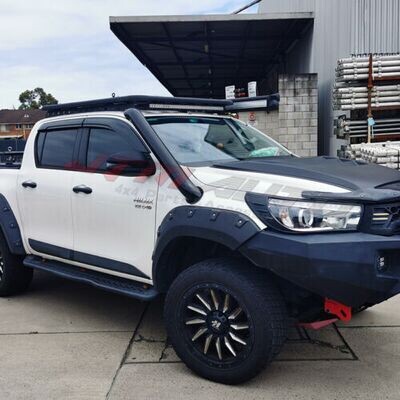 JTM AUTO - Black Powder Coated Stainless Steel Snorkel Kit To Suit Toyota Hilux N80 2015+