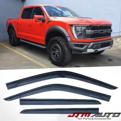 JTM AUTO - Luxury Weathershields Weather Shields To Suit Ford F-150 F150 14th Gen 2021-2023