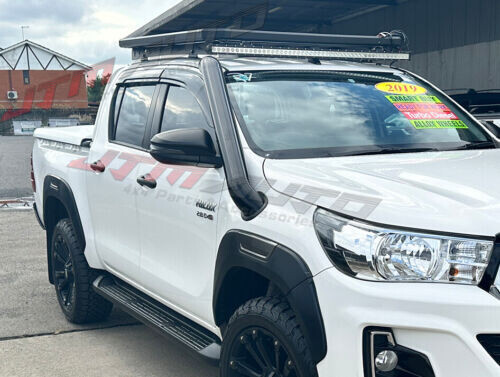 JTM AUTO - Black Short Entry Stainless Steel Snorkel Kit To Suit Toyota Hilux N80 2015-2023