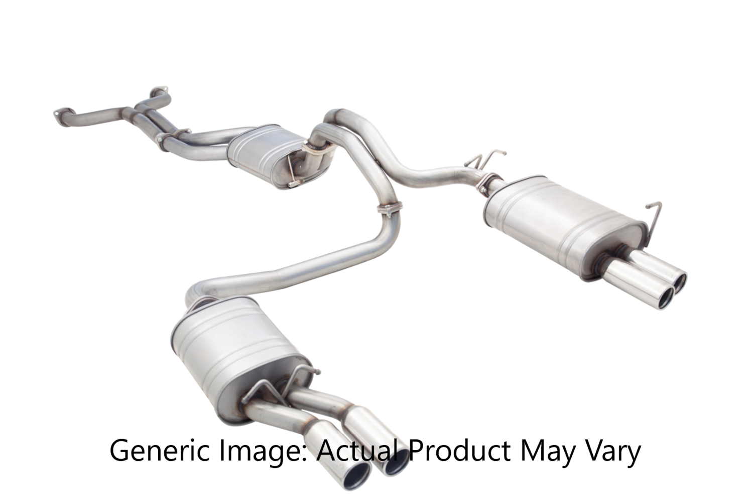 XForce Stainless Steel Twin 3" Cat-Back Exhaust System (Grand Cherokee SRT8 6.4L V8 11-17)