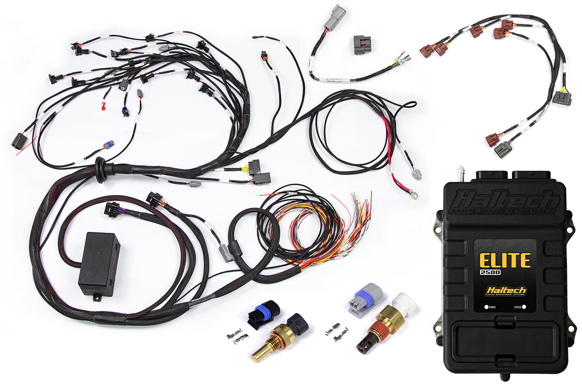 HALTECH - Elite 2500 + Terminated Engine Harness for Nissan RB Twin Cam With Series 1 (early) ignition type sub harness
