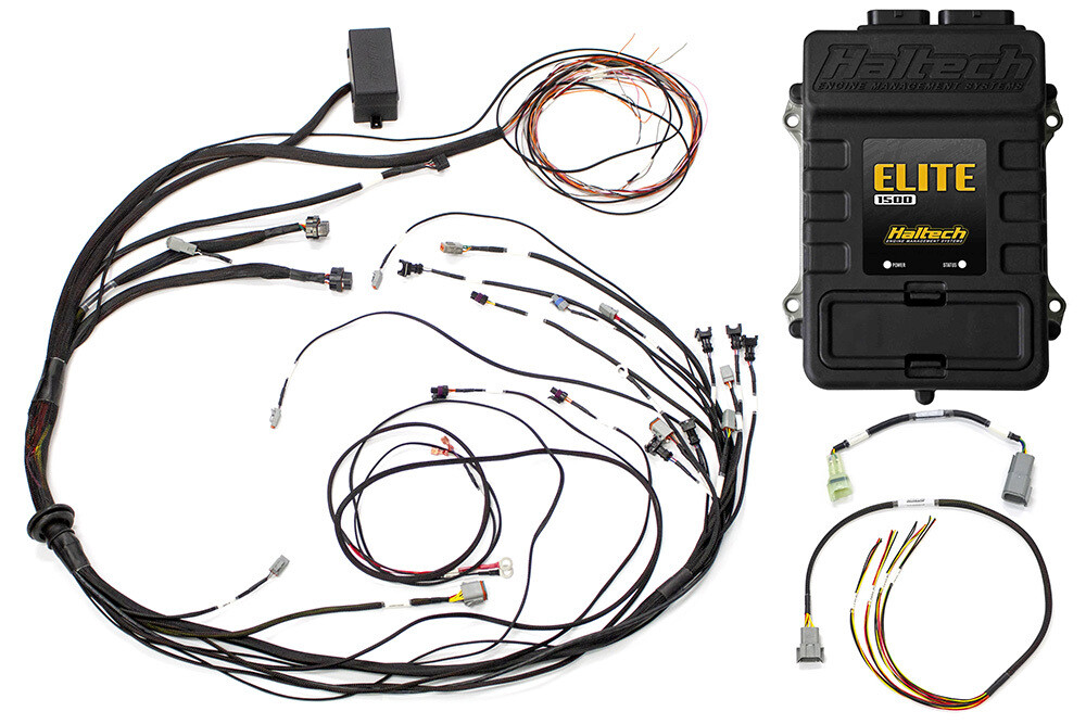 HALTECH - Elite 1500 + Mazda 13B S6-8 CAS with IGN-1A Ignition Terminated Harness KitInjector Connector: Bosch EV1