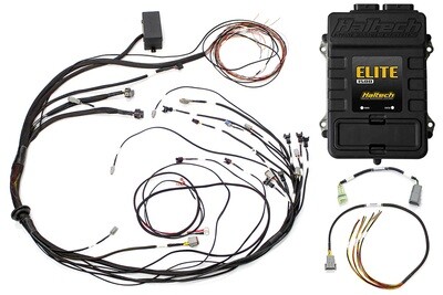 HALTECH - Elite 1500 + Mazda 13B S4/5 CAS with Flying Lead Ignition Terminated Harness KitInjector Connector: Bosch EV1