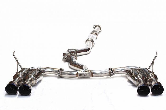 INVIDIA - R400 Cat Back Exhaust - Ti Tips (STi 08-14/WRX 11-14 Hatch)