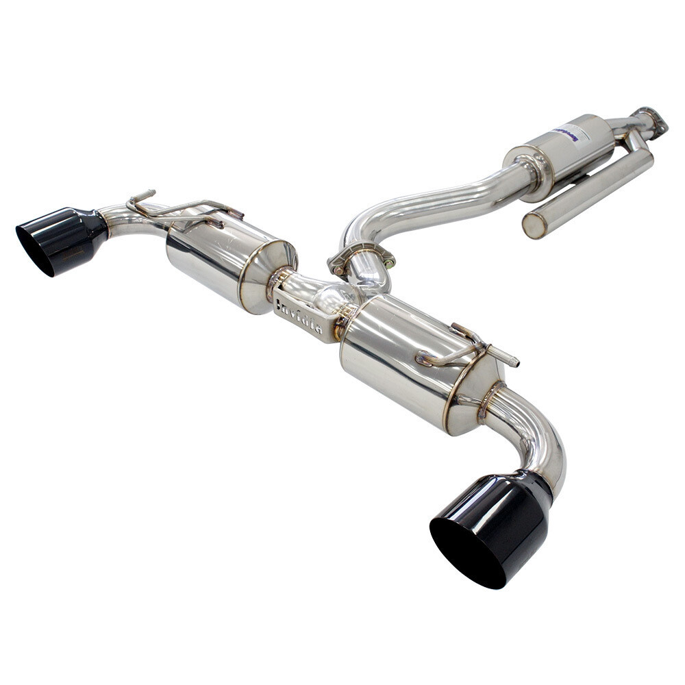 INVIDIA - N2 Cat Back Exhaust w/Black Tips (Toyota GR Yaris 2020+)