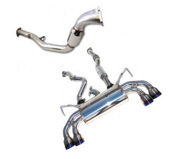 INVIDIA - R400 Turbo Back Exhaust System w/SS Tips - Auto (WRX 15-21)