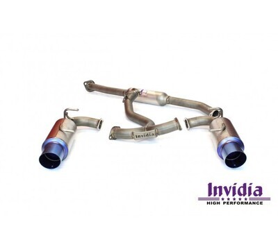 INVIDIA - Gemini Cat Back Exhaust w/SS Rolled Tips (350Z Z33 02-09)