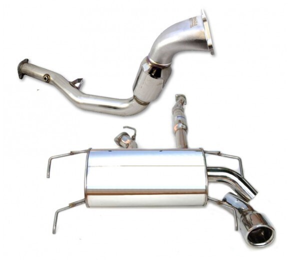INVIDIA - Q300 Turbo Back Exhaust w/Rolled Ti Tips (WRX 11-14/STI 11-21)