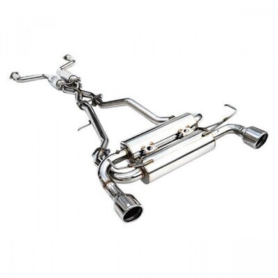 INVIDIA - Gemini Cat Back Exhaust with SS Straight Cut Tips (350Z 02-09)