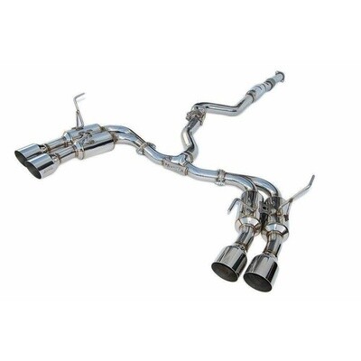 INVIDIA - R400 Turbo Back Exhaust System w/Ti Tips - Auto (WRX 15-21)