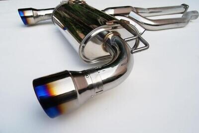 INVIDIA - Q300 Cat Back Exhaust with Polished Straight Cut Tips (Evo X 08-16)