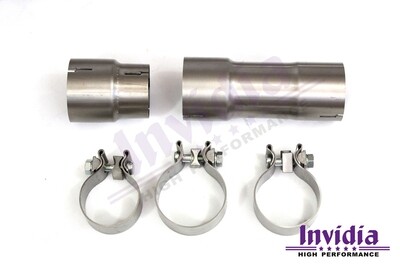 INVIDIA - Down Pipe J Pipe Resonated with High Flow Cat (WRX VA 15-21/Forester 14+)