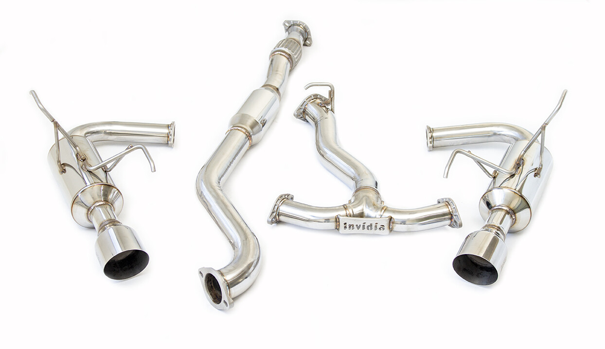 INVIDIA - R400 Cat-Back Exhaust w/Round Rolled Ti Tips (Golf GTi 17-19)