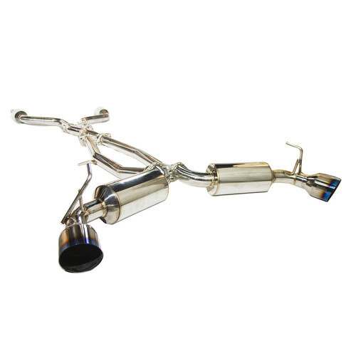 INVIDIA - Dual N1 Cat Back w/Straight Cut Ti Tips (Nissan 370Z 2009+)