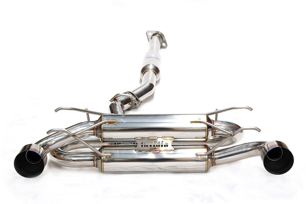 INVIDIA - 70mm R400 Cat-Back w/Straight Cut Ti Tips (BRZ/86 12-17)