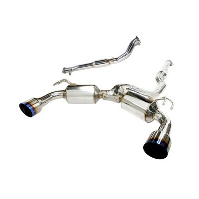 INVIDIA - Dual N1 Turbo-Back w/Straight Cut Ti Tips (Evo X 08-17)