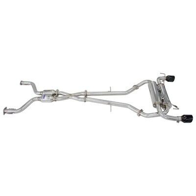 INVIDIA - Gemini Cat Back Exhaust - Black Straight Cut Tips (Z 400Z RZ34 23+)