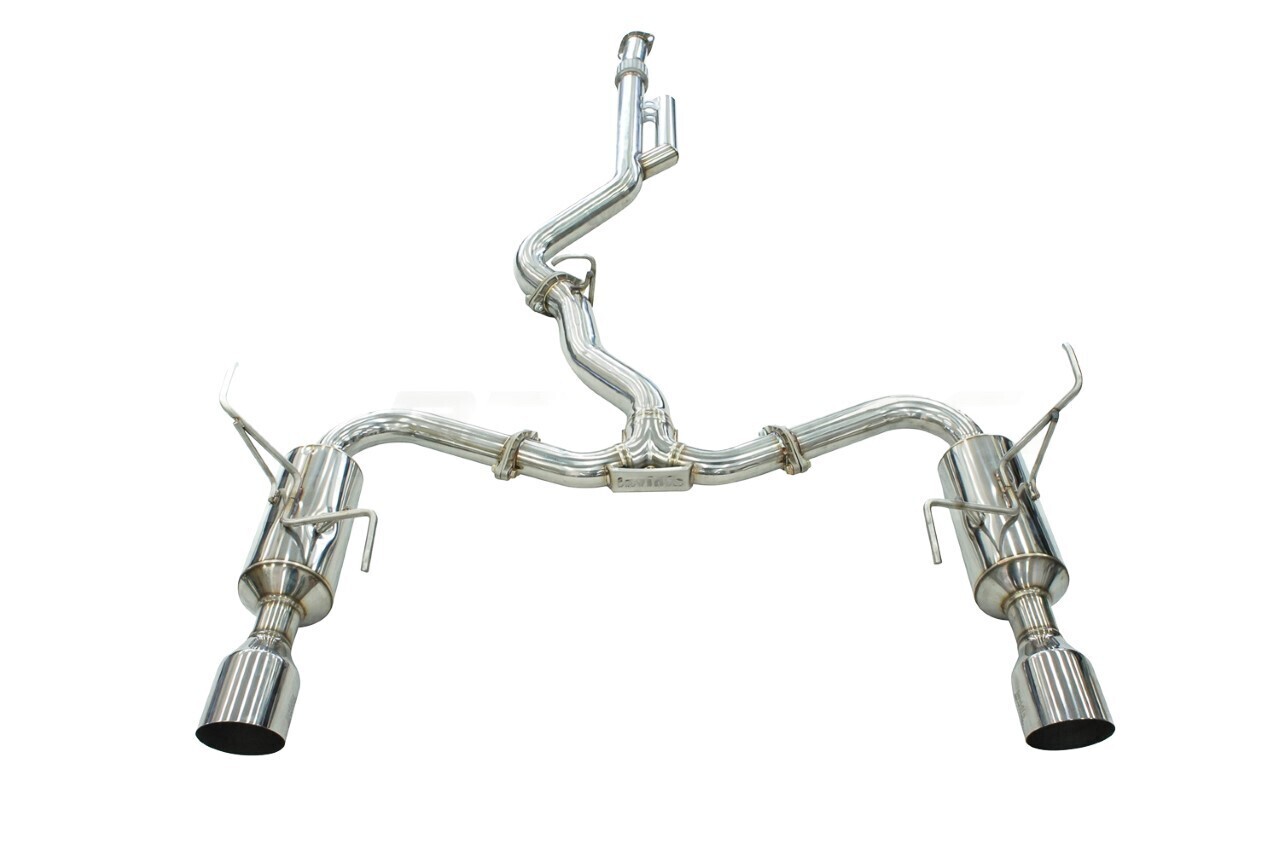 INVIDIA - R400 Cat Back Exhaust w/ Ti Straight Cut Tips (WRX Wagon VB 22+)