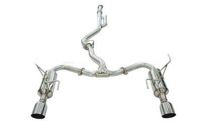 INVIDIA - R400 Cat Back Exhaust w/ Ti Straight Cut Tips (WRX Wagon VB 22+)