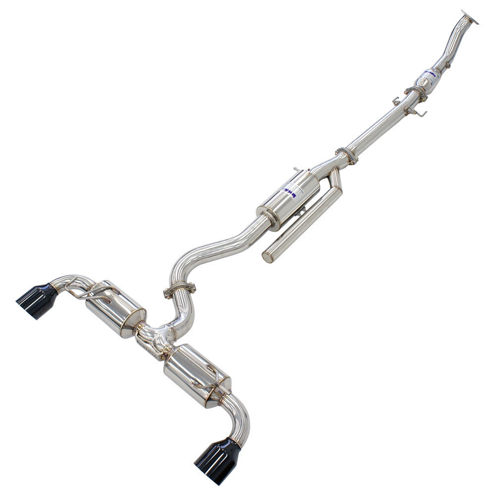 INVIDIA - N2 O2 Back Exhaust w/Catless Front Pipe, Ti Tips (GR Yaris 20-21+)