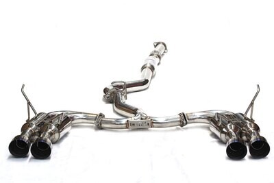 INVIDIA - R400 Turbo Back Exhaust w/Ti Tips (WRX 11-14/STi 11-21 STI)