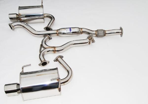 INVIDIA - Q300 Turbo Back Exhaust w/Ti Rolled Tips (WRX VA 15-21) Auto