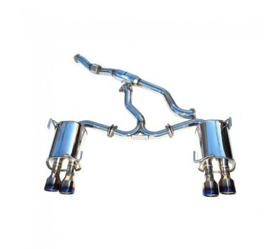 INVIDIA - Q300 Turbo Back Exhaust w/Ti Rolled Tips (WRX VA 15-21) Manual