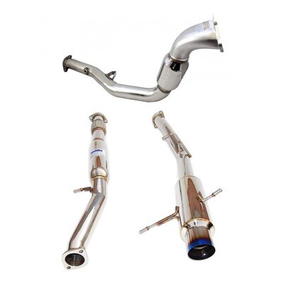 INVIDIA - N1 Turbo-Back w/Metal Matrix Cat (Evo 4-6 96-01)