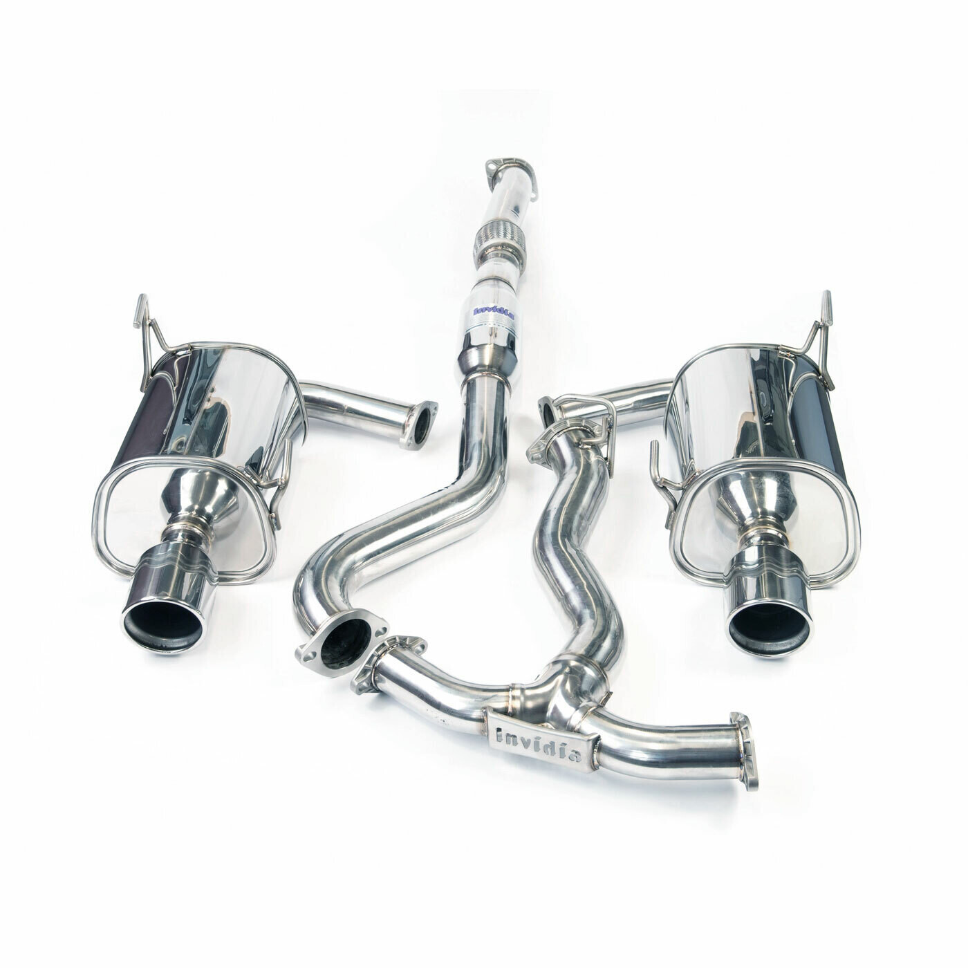 INVIDIA - Q300 Cat Back Exhaust - Titanium Tips (EVO X)