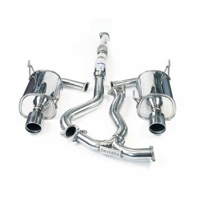INVIDIA - Q300 Cat Back Exhaust - Titanium Tips (EVO X)