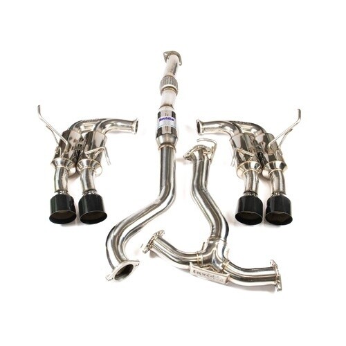 INVIDIA - R400 &quot;Signature Edition&quot; Cat Back Exhaust w/Black Tips (WRX/STI 11-21)